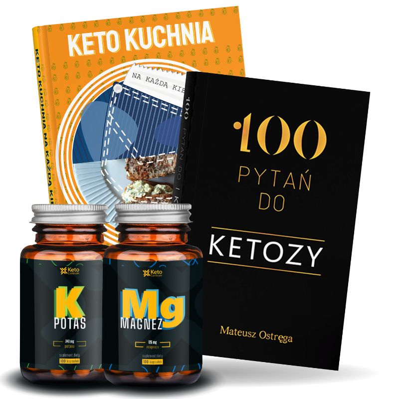 keto kuchnia na każdą kieszeń 100 pytań do ketozy, potas i magnez w słoiczkach